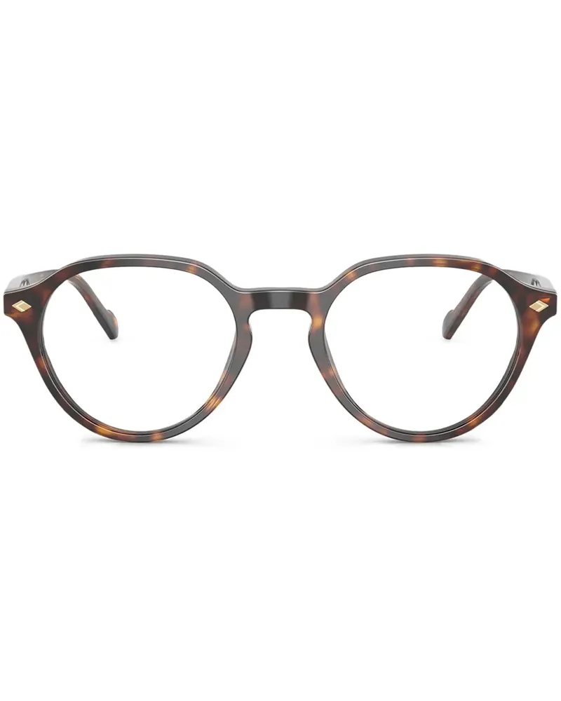 Vogue Brille mit rundem Gestell - Braun Braun
