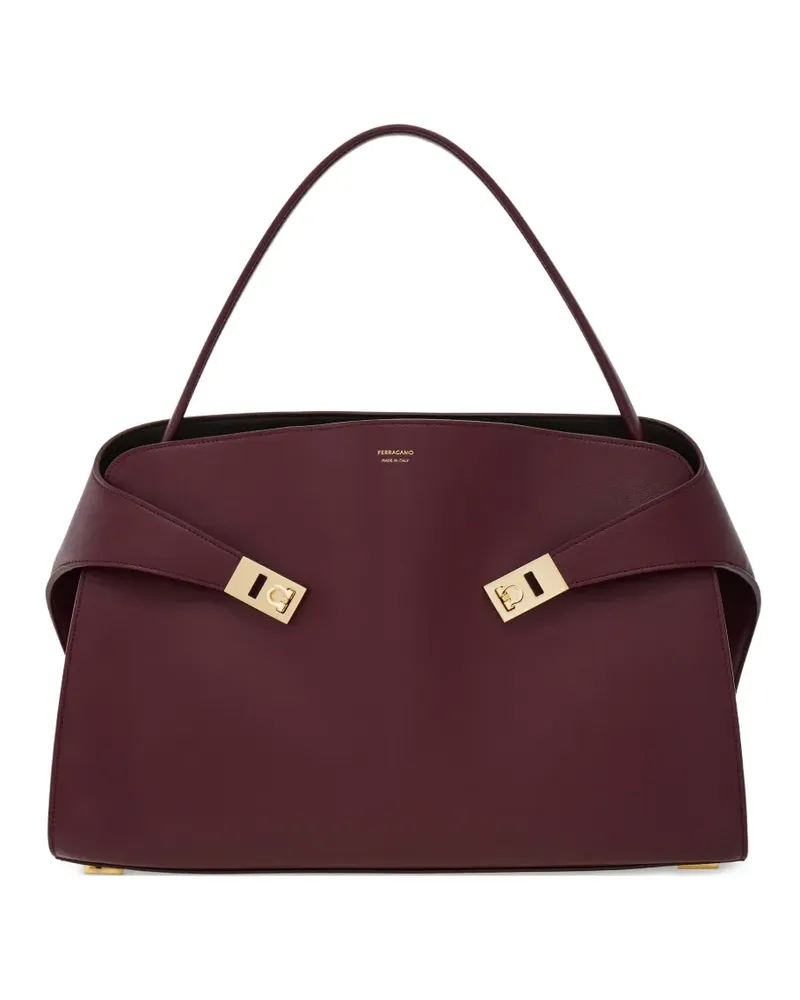 Ferragamo hug buckle tote bag - Rot Rot