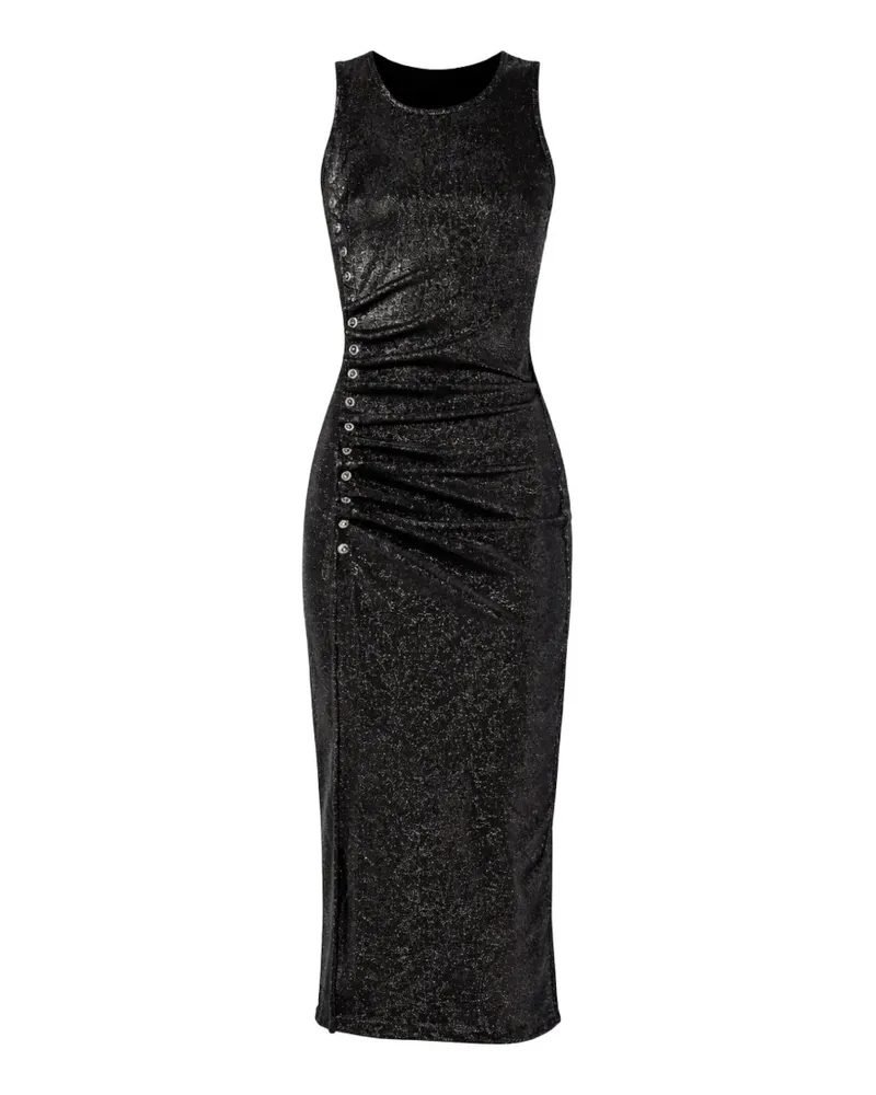 Paco Rabanne Minikleid mit Knöpfen - Schwarz Schwarz