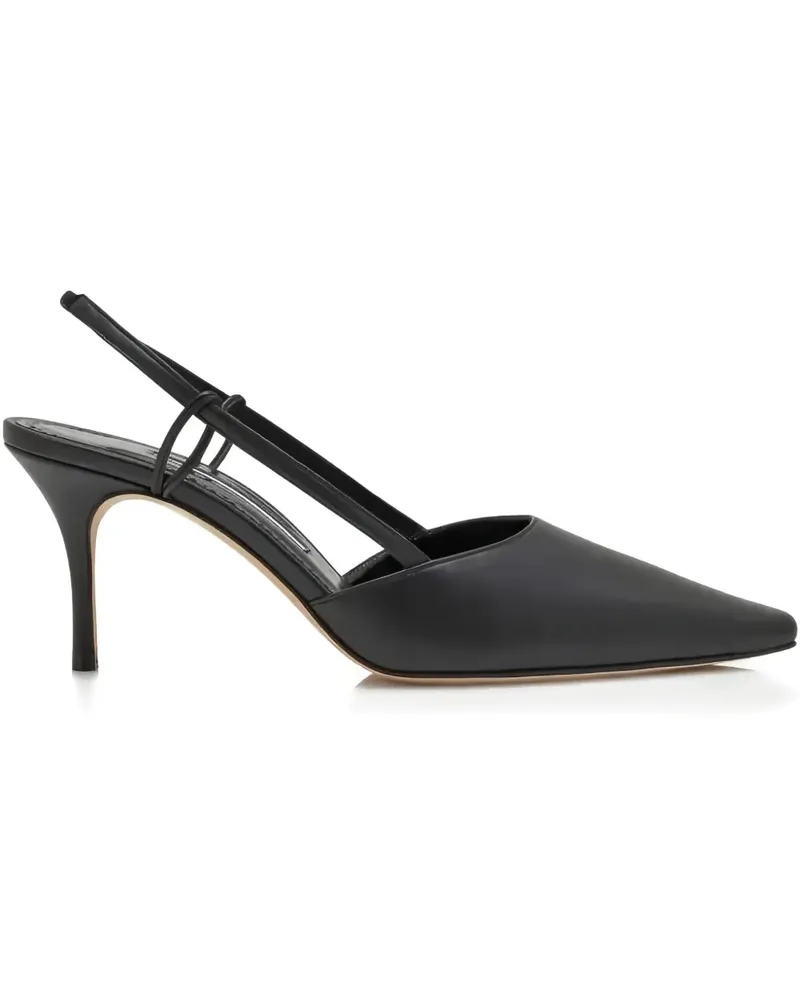 Manolo Blahnik pointed slingback pumps - Schwarz Schwarz