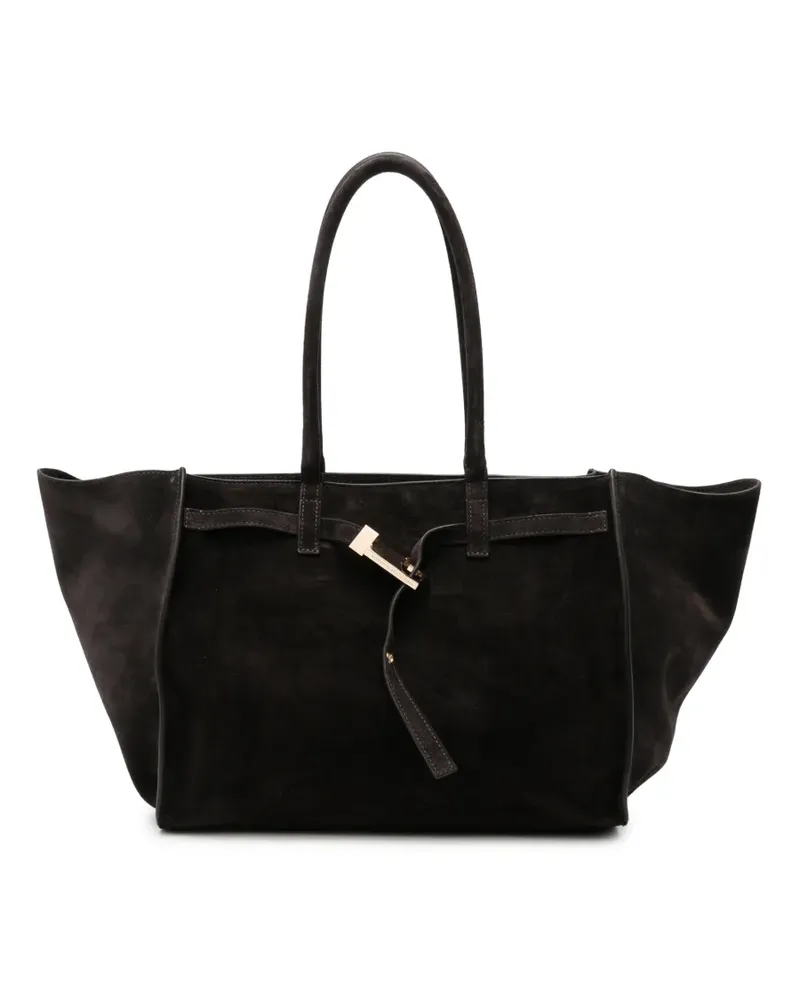 Benedetta Bruzziches Mame Weekend Schultertasche aus Wildleder - Braun Braun