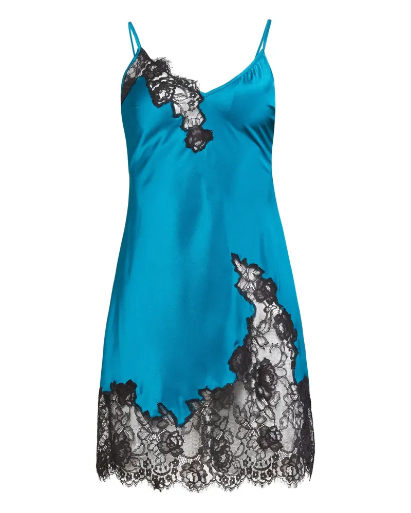 Fleur Du Mal Juliet lace mini dress - Blau Blau