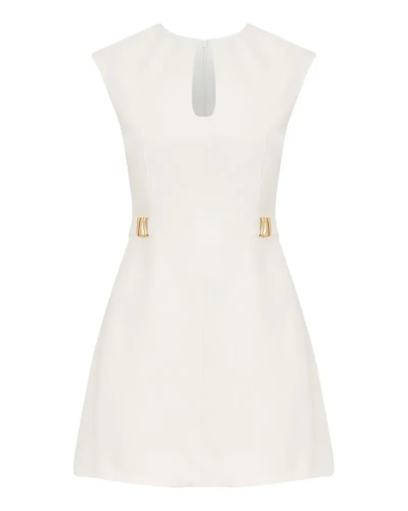 Acler Kearby Minikleid mit Schlüssellochausschnitt - Weiß Weiß