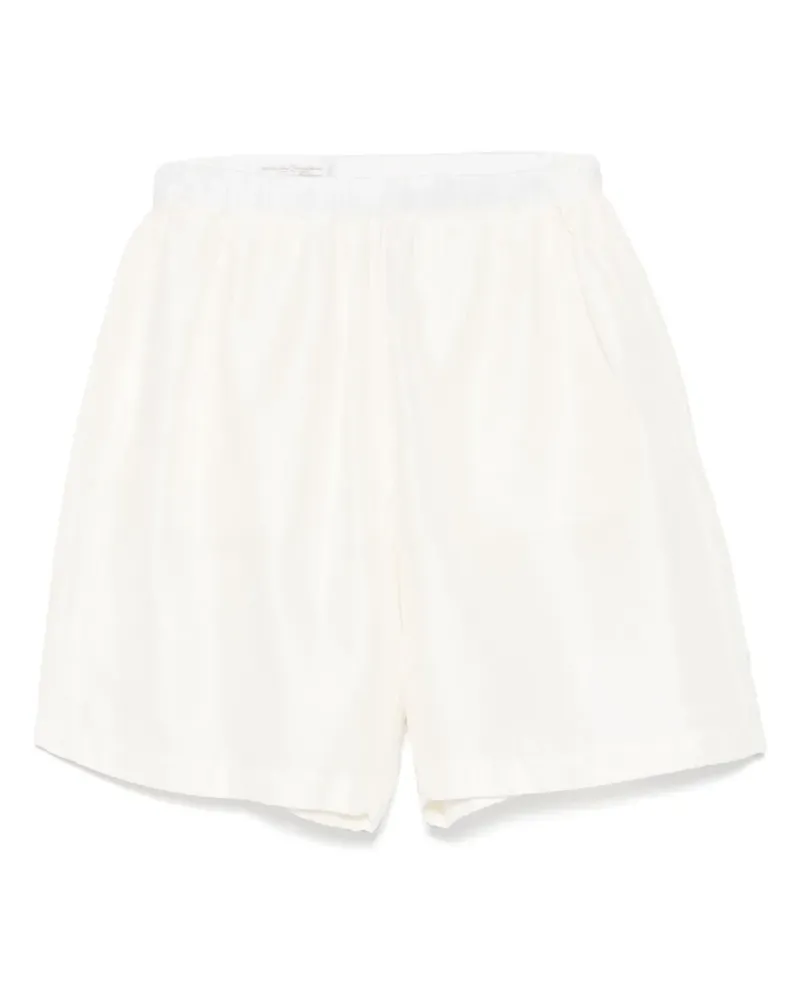 RANRA Shorts mit Jacquardmuster - Weiß Weiß