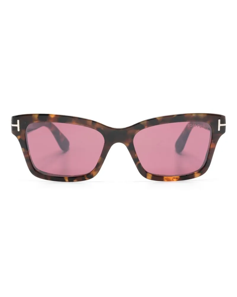 Tom Ford Mikel Sonnenbrille mit eckigem Gestell - Braun Braun