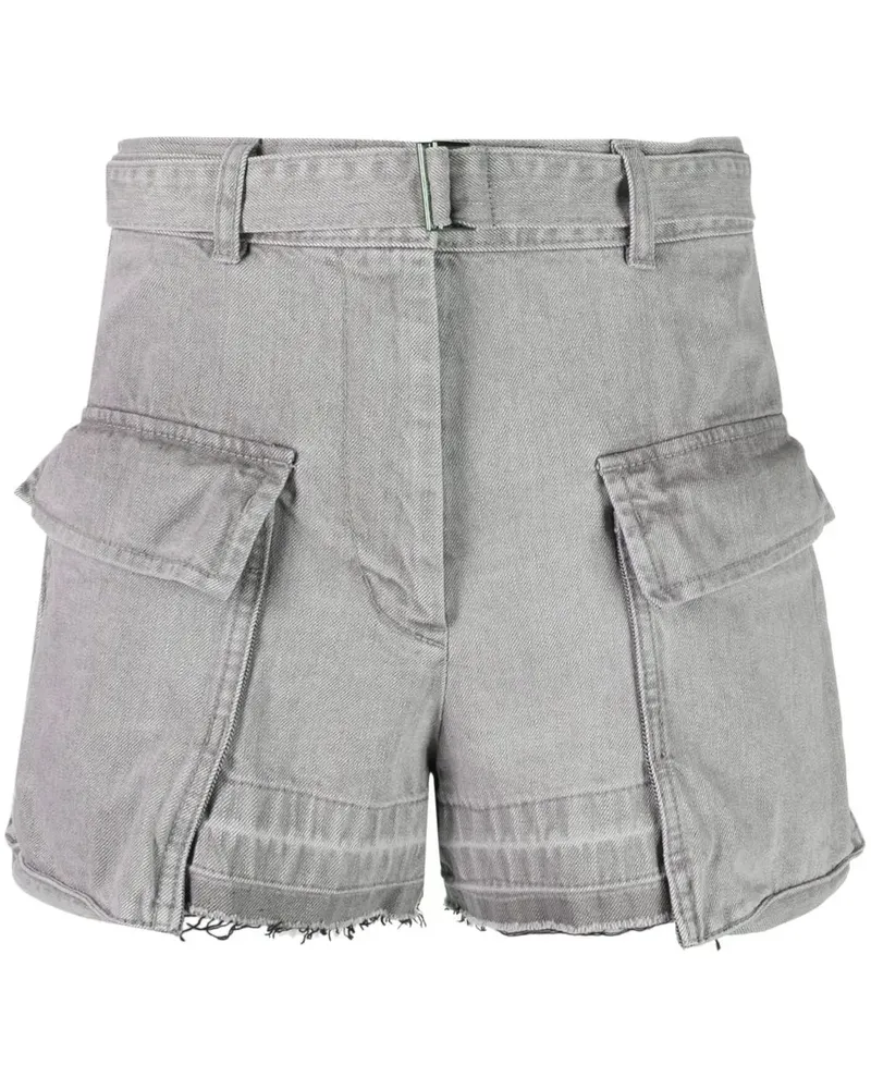 Sacai Shorts mit hohem Bund - Grau Grau