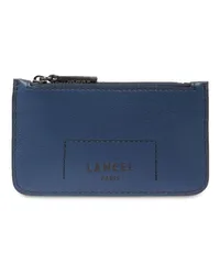 Lancel Kartenetui mit Logo-Stempel Blau