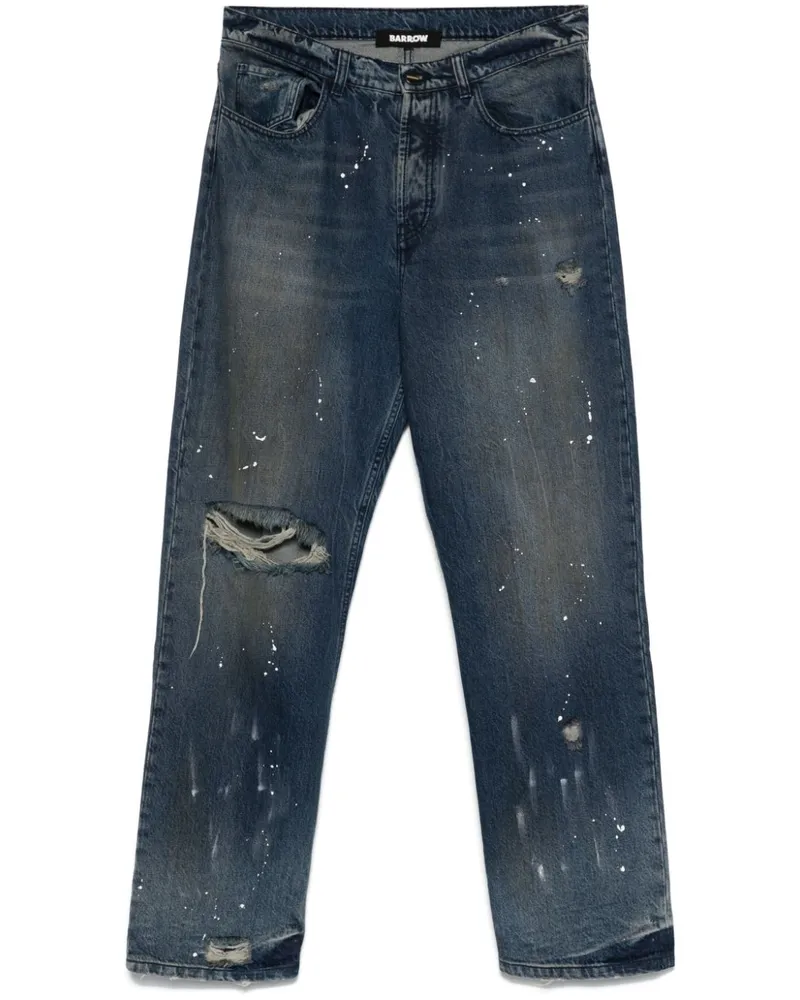 BARROW Jeans mit Farbklecksen Blau