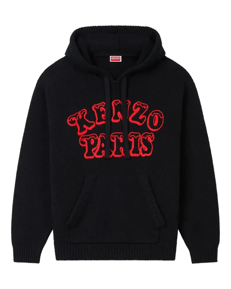Kenzo logo-embroidered sweatshirt - Schwarz Schwarz