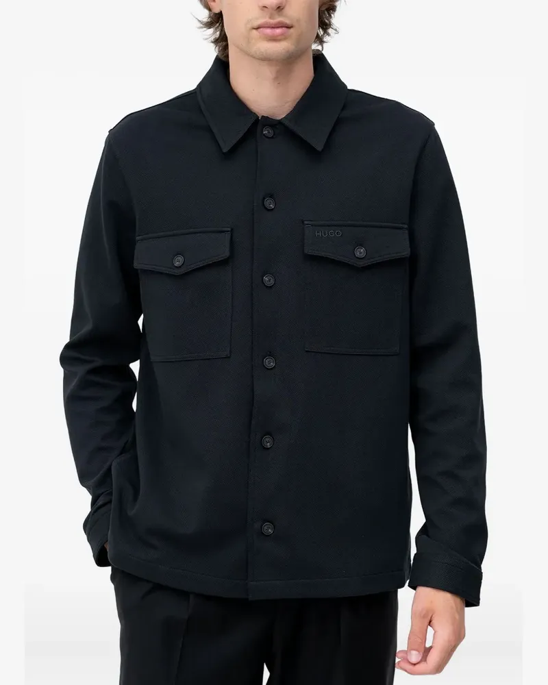 HUGO BOSS pocket long-sleeved shirt - Blau Blau