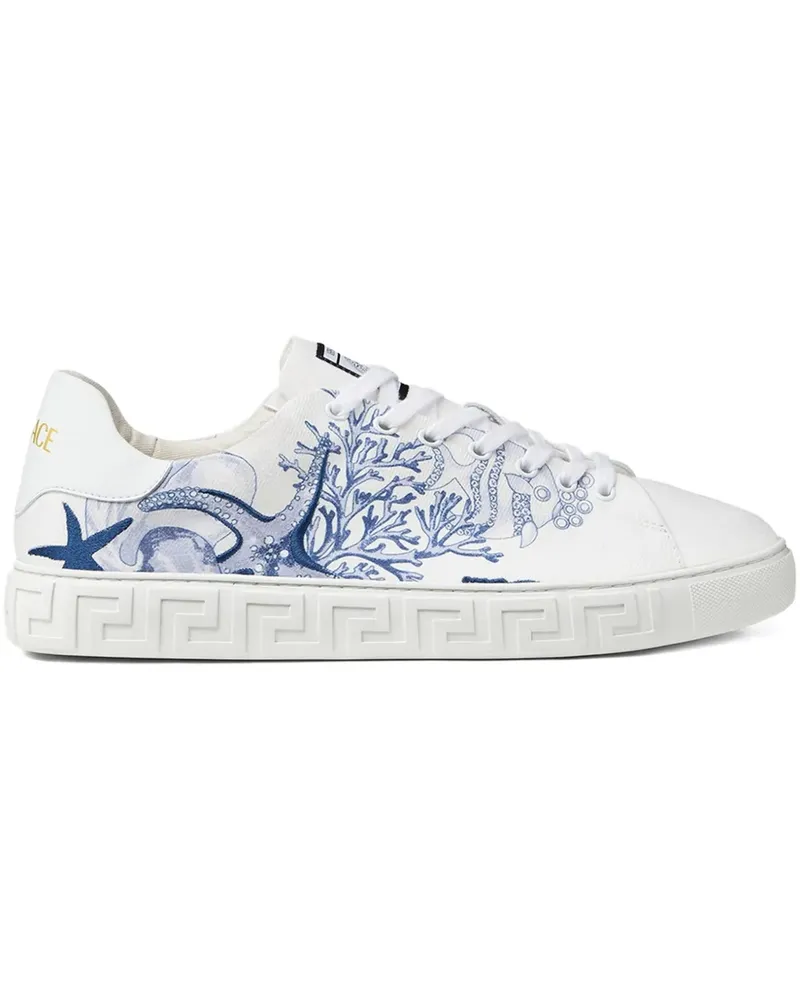 Versace Coral Theatre Greca Sneakers - Blau Blau