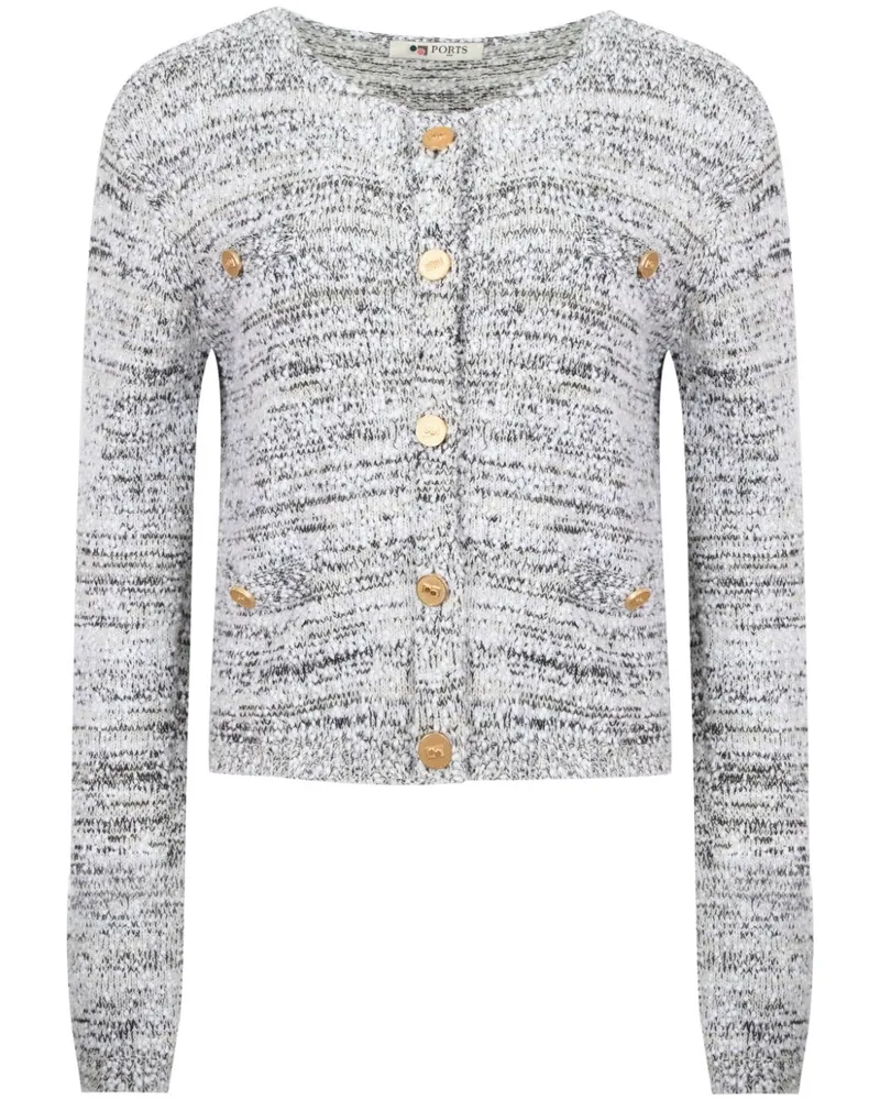 Ports 1961 Alps Visual Landscapes Cardigan - Weiß Weiß