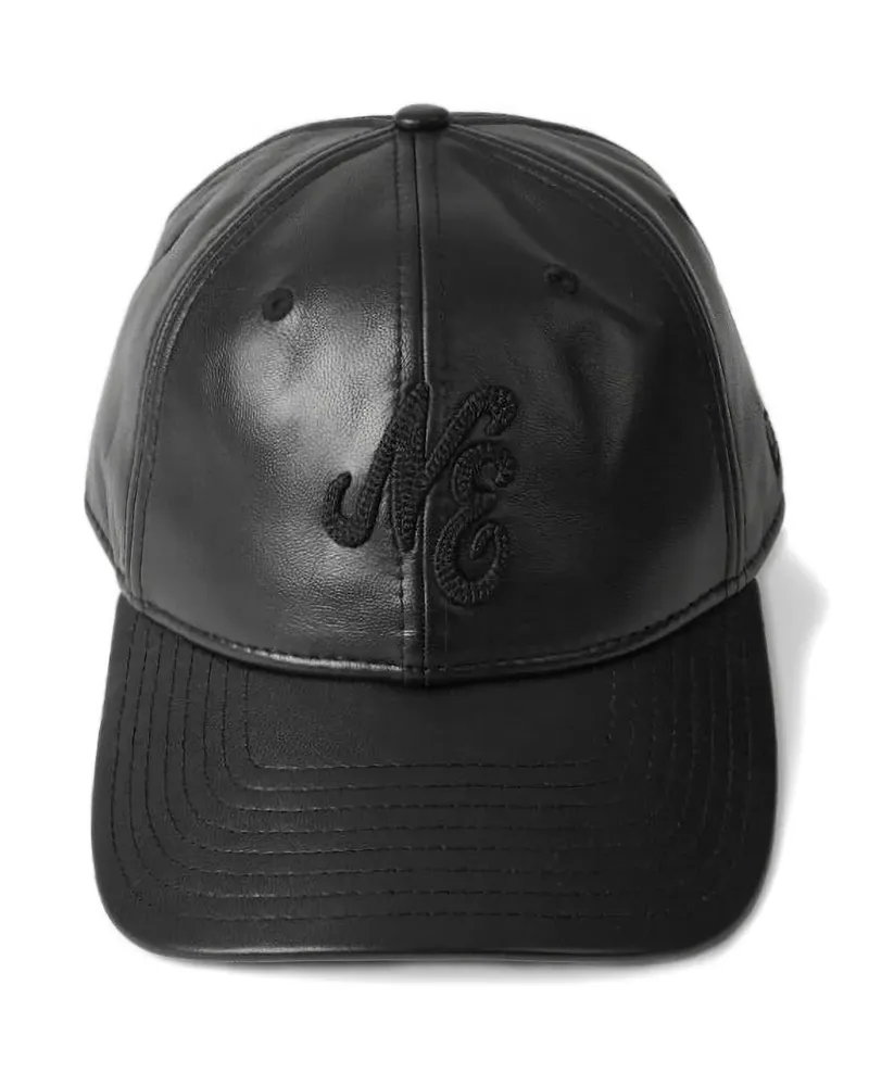 New Era Image 9TWENTY leather cap - Schwarz Schwarz