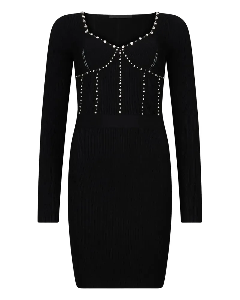 Liu Jo embellishment knit mini dress - Schwarz Schwarz