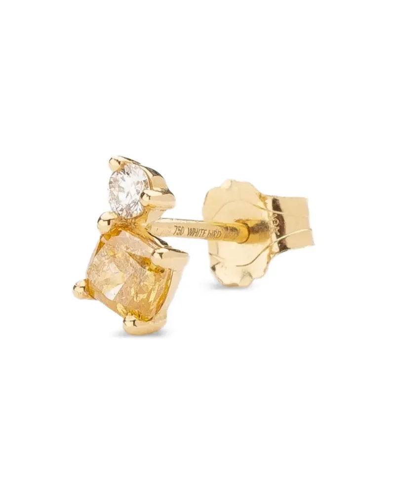 WHITE BIRD 18K yellow gold Aurore diamond earring Gold