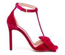 Sandalen aus Samt - Rosa