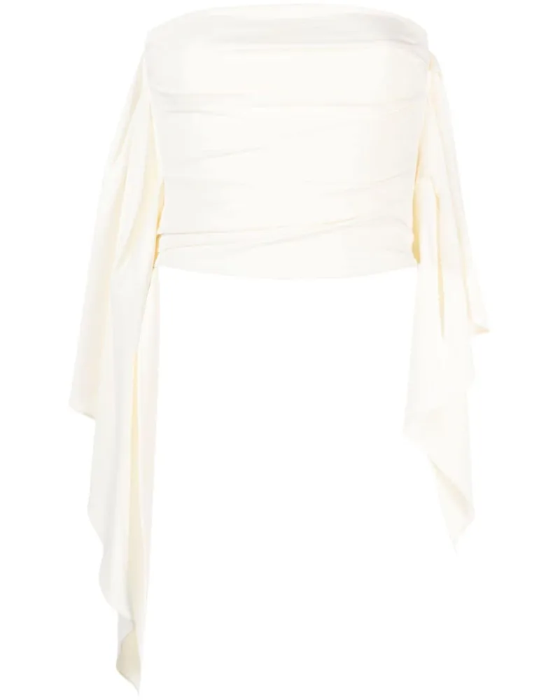 ATTICO Donna Cropped-Top - Weiß Weiß
