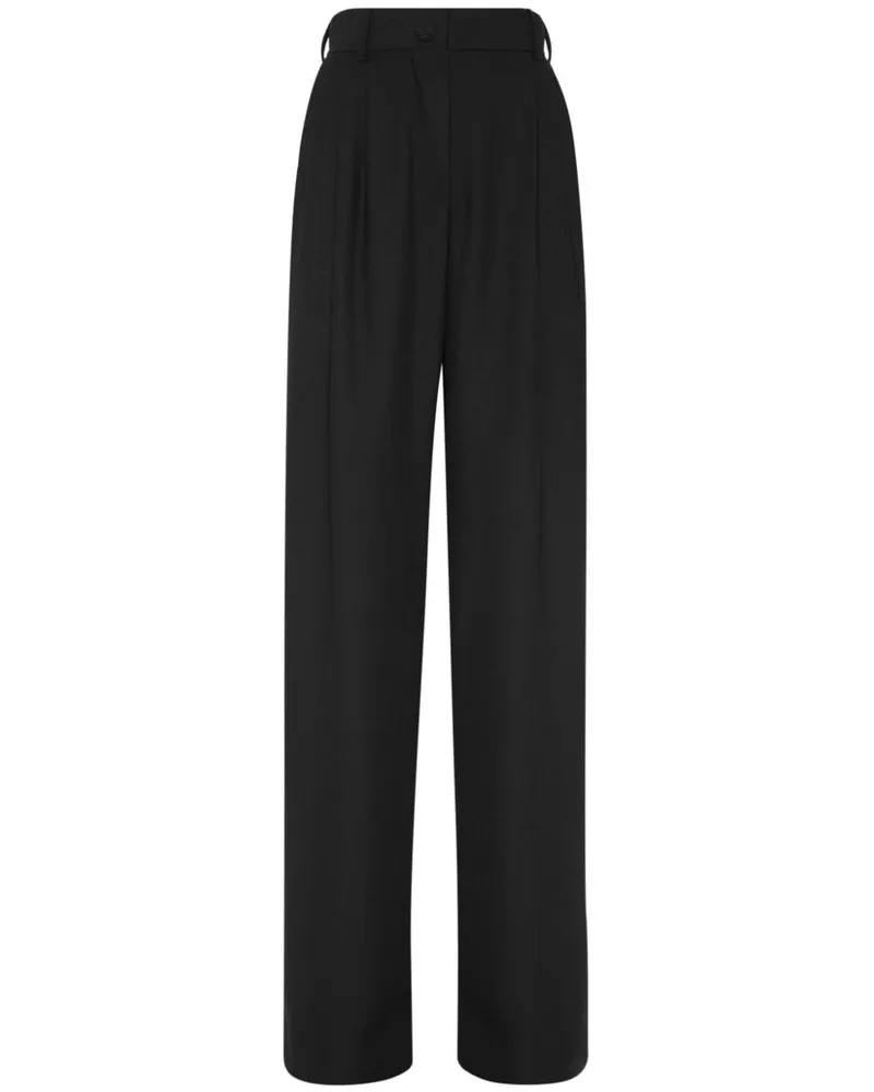 Philipp Plein Hose mit hohem Bund - Schwarz Schwarz