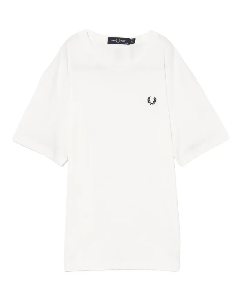 Fred Perry T-Shirt mit rundem Ausschnitt - Weiß Weiß