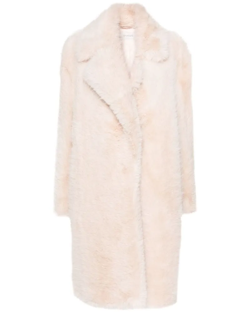 SPORTMAX Midimantel aus Faux Fur - Rosa Rosa