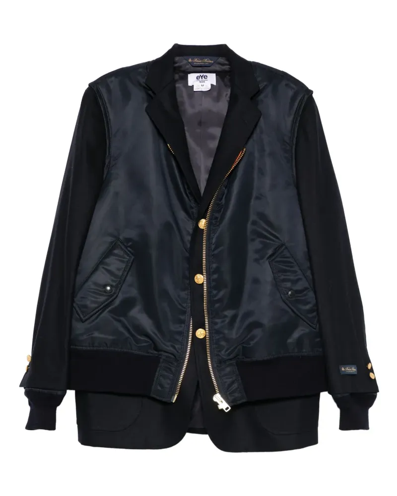 Junya Watanabe Bomberjacke in Satinoptik - Blau Blau