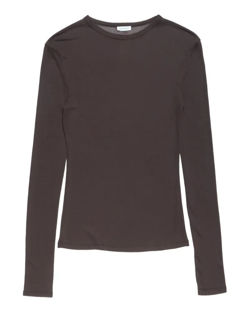 Acne Studios Klassisches Langarmshirt - Braun Braun