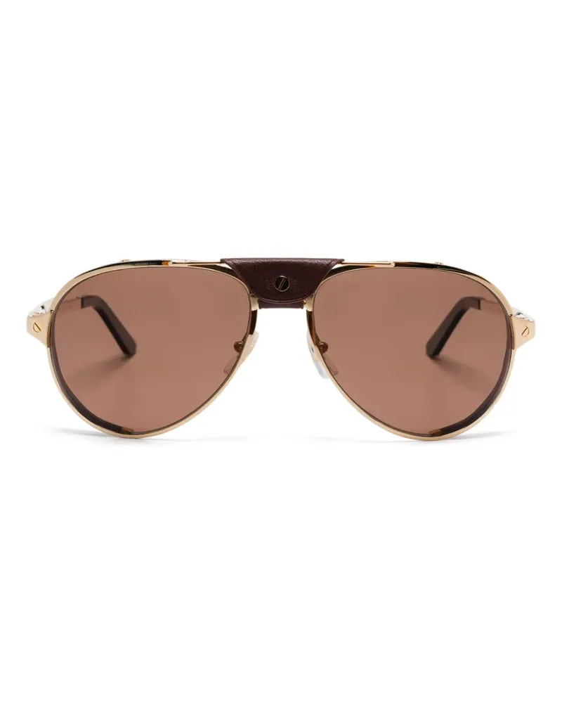 Cartier Getönte Pilotenbrille - Gold Gold