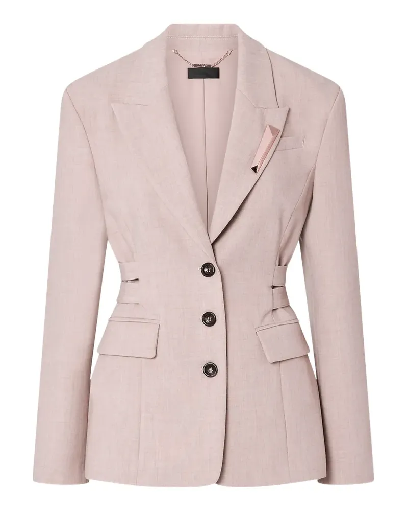 Liu Jo Melierter Blazer mit Schnallen - Nude Nude