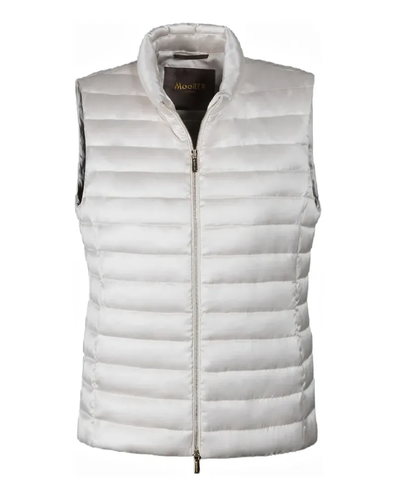 MOORER Oprah quilted gilet - Weiß Weiß