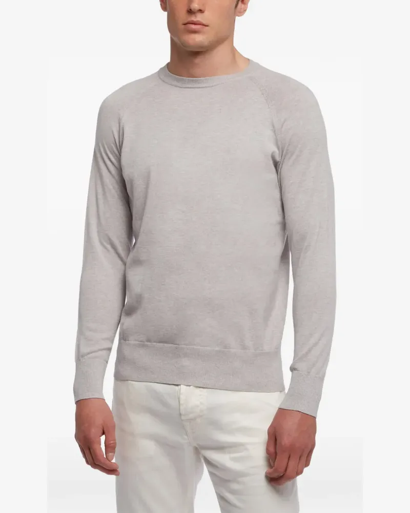 Brooks Brothers Gerippter Pullover - Grau Grau