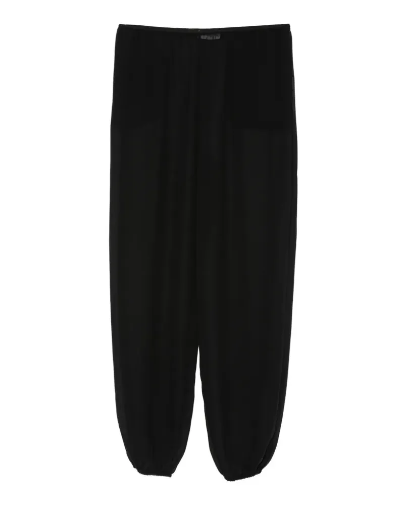 FRANKIE Shop Semi-transparente Orissa Ballonhose - Schwarz Schwarz