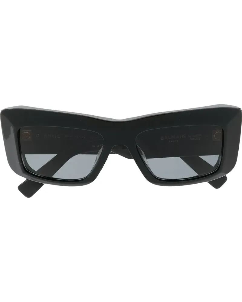 Balmain Eckige Envie Sonnenbrille - Schwarz Schwarz