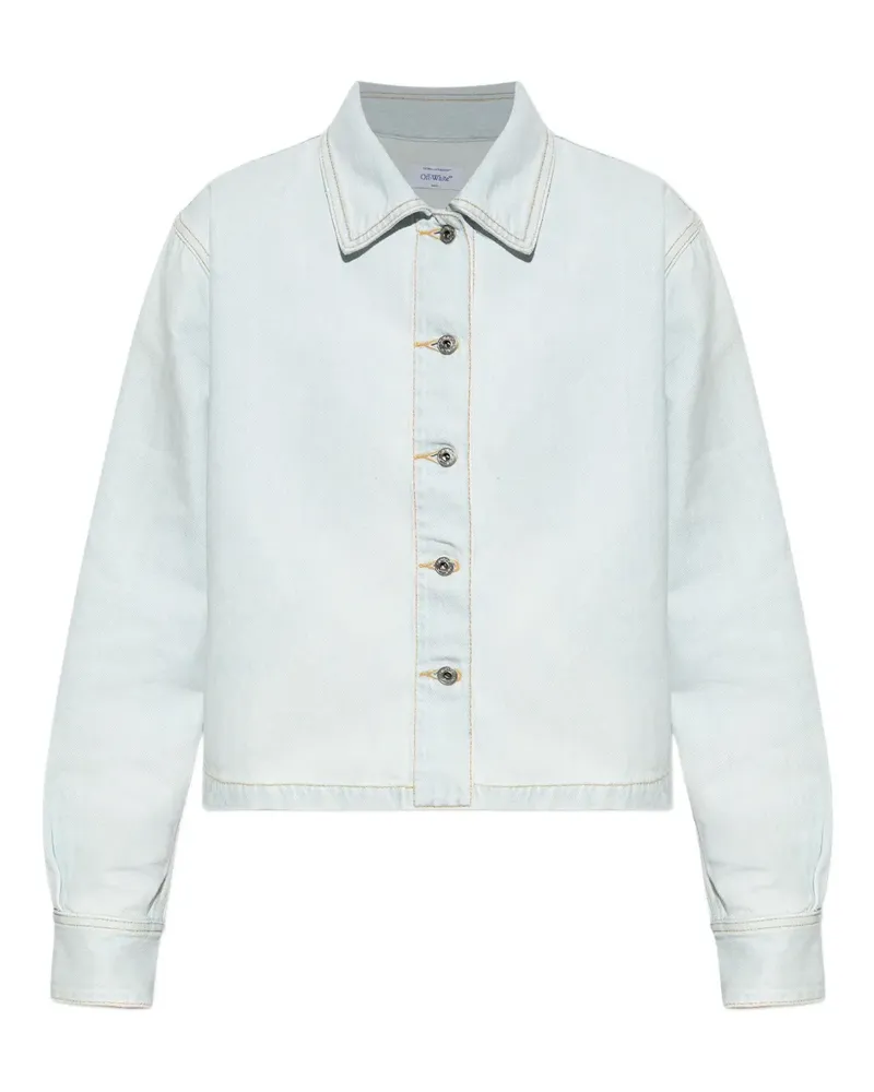 OFF-WHITE pocket denim shirt - Blau Blau