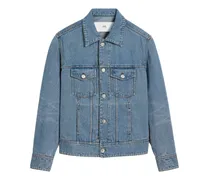 Jacke mit Logo-Applikation - Blau