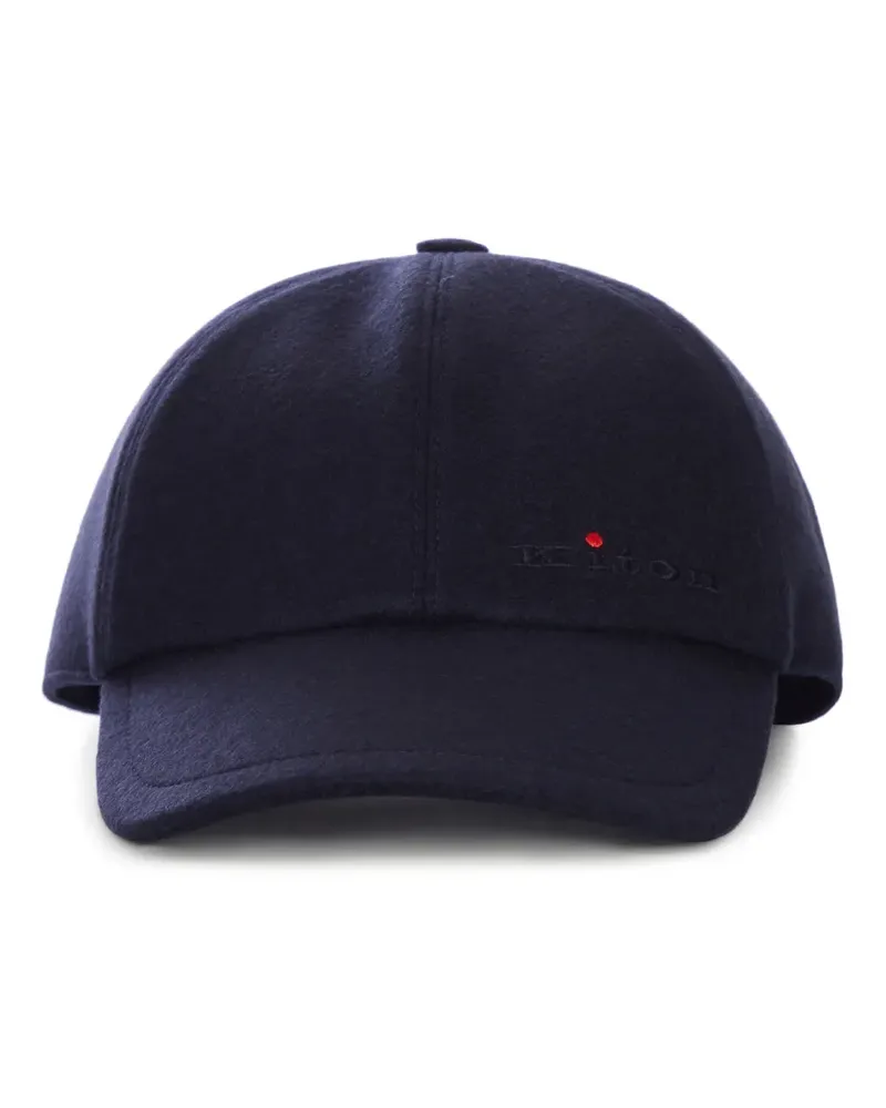 Kiton Baseballkappe aus Kaschmir mit Logo - Blau Blau