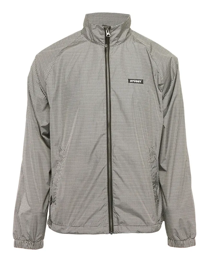 Stüssy 2020s Jacke mit Hahnentrittmuster - Schwarz Schwarz