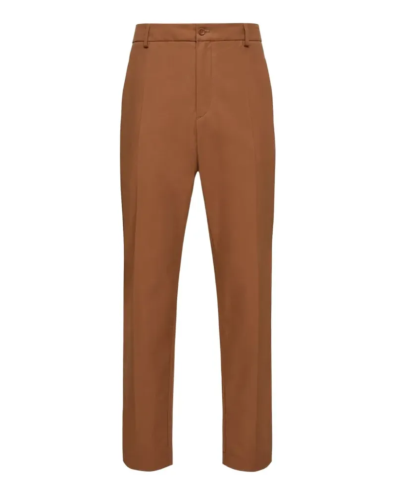 Moncler Technical Hose mit Bundfalten - Braun Braun