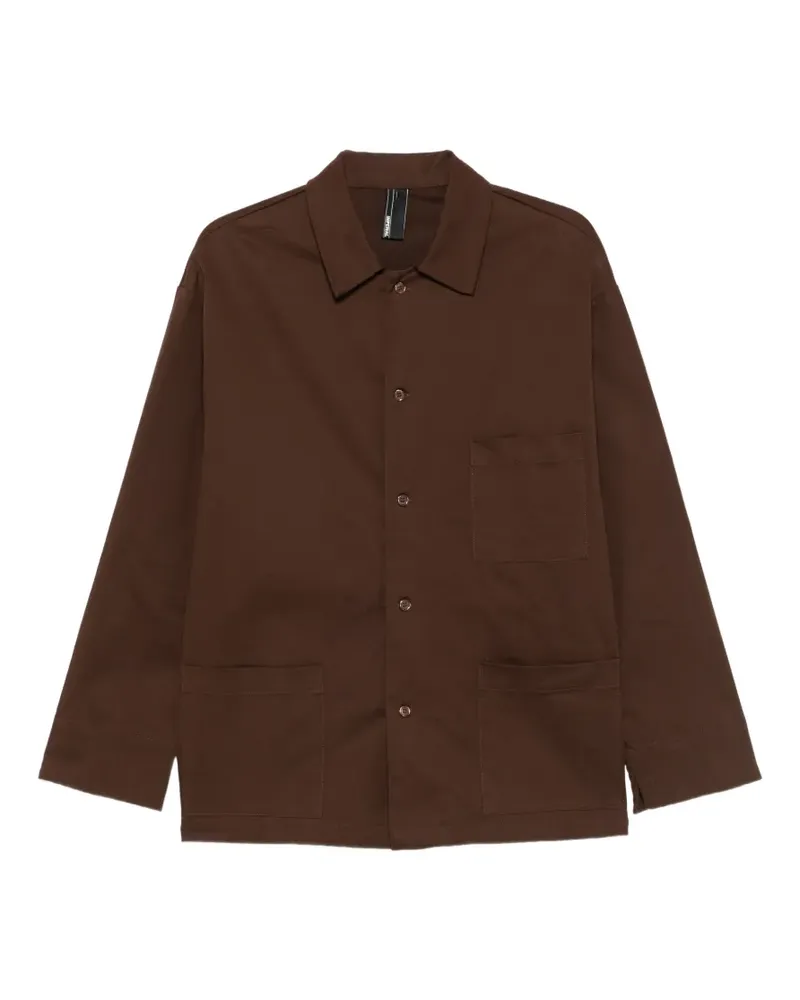 IMPERIAL button-up patch-pocket shirt jacket - Braun Braun