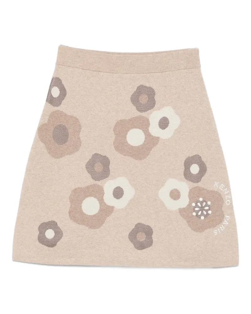 Kenzo Rock mit Blumenmuster - Nude Nude