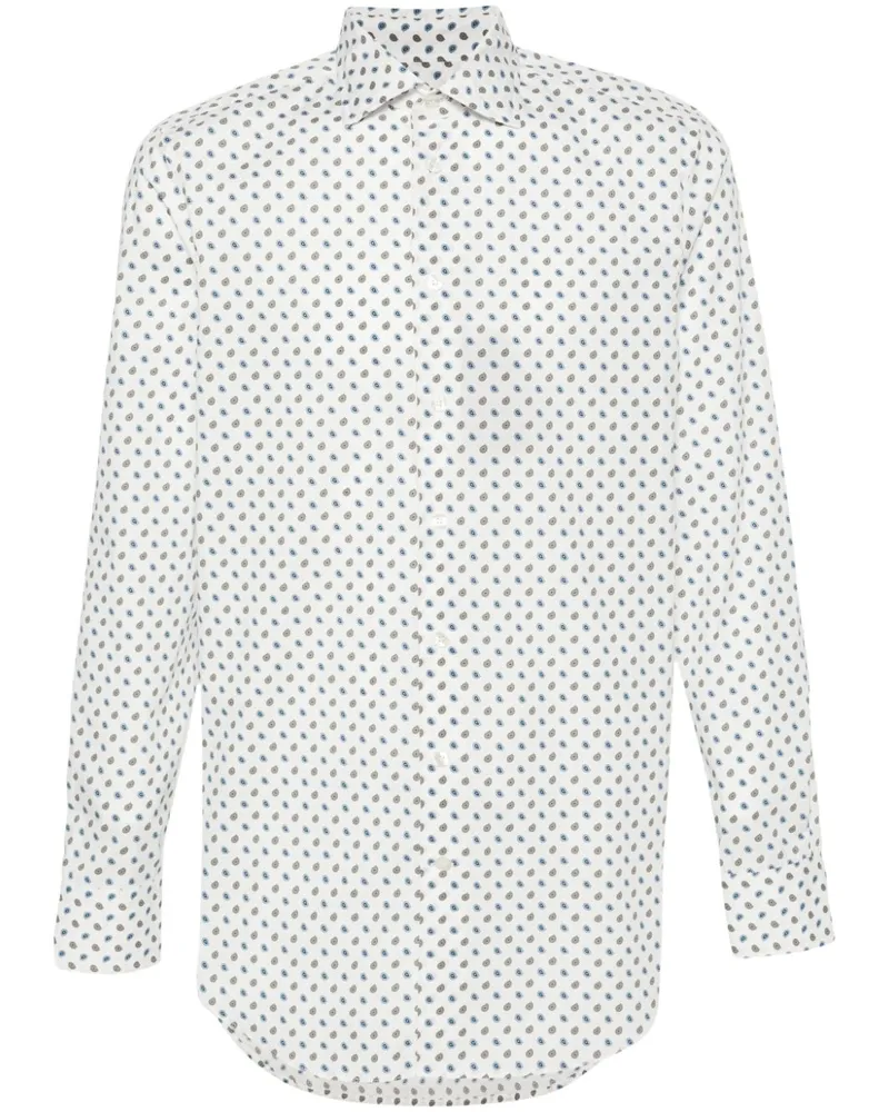 Etro Hemd mit Paisleymuster - Weiß Weiß