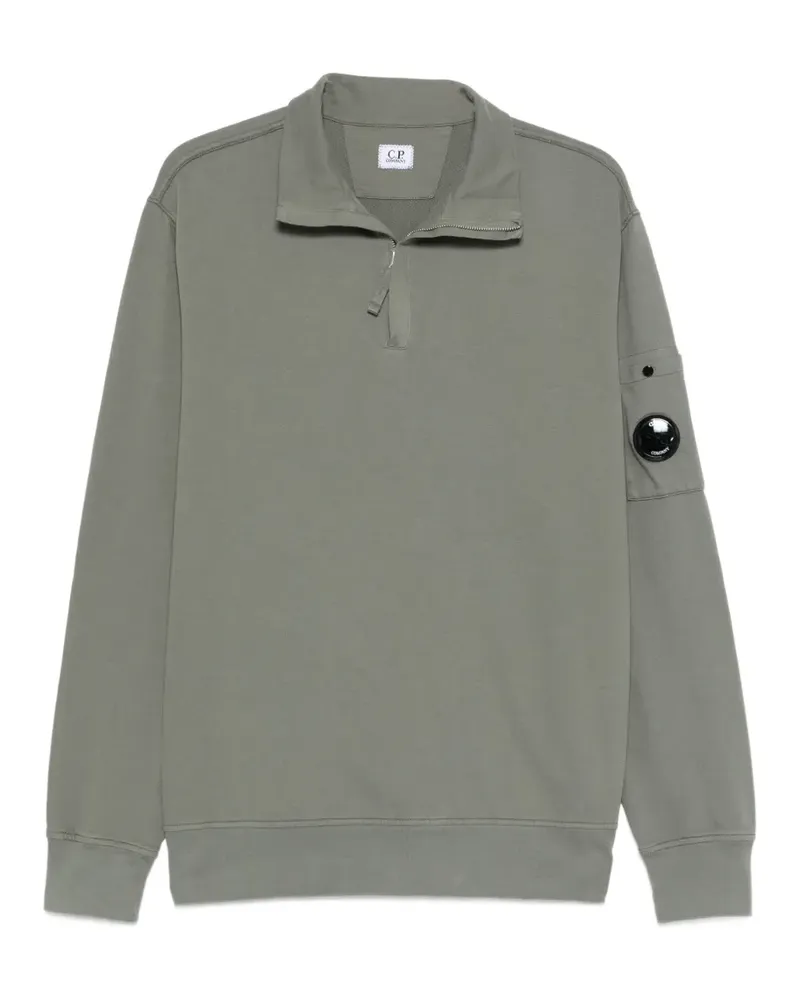 C.P. Company quarter-zip appliqué sweatshirt - Grün Grün