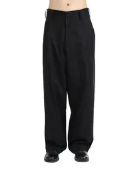 Uma Wang pleat-detailing flared trousers Schwarz