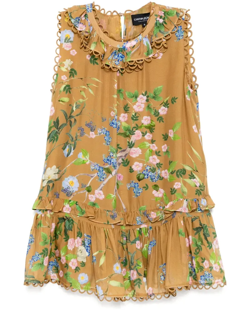 Cynthia Rowley Lilie Seidenkleid - Gold Gold