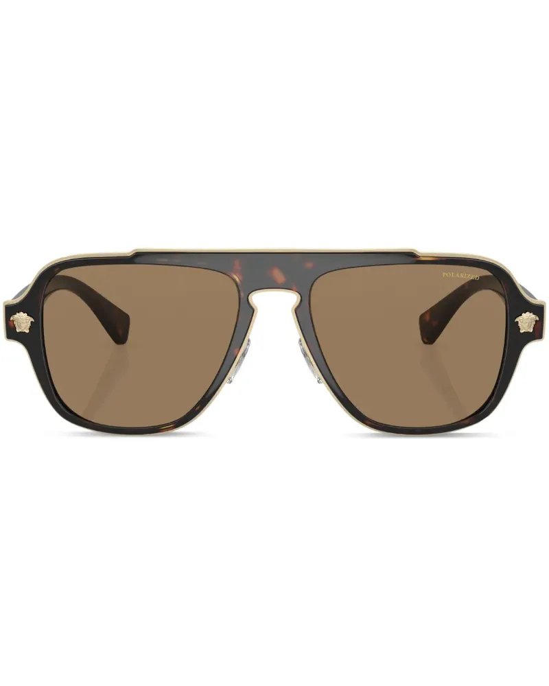 Versace Pilotenbrille in Schildpattoptik - Grün Grün