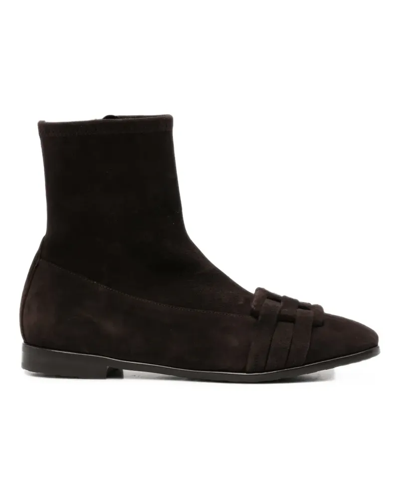 Truman's Shoes woven-detail ankle boots - Braun Braun