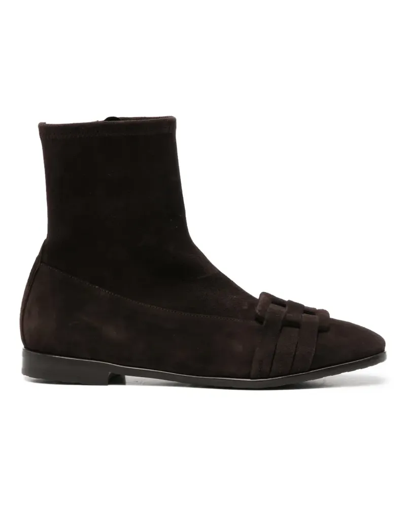 Truman's Shoes woven-detail ankle boots - Braun Braun