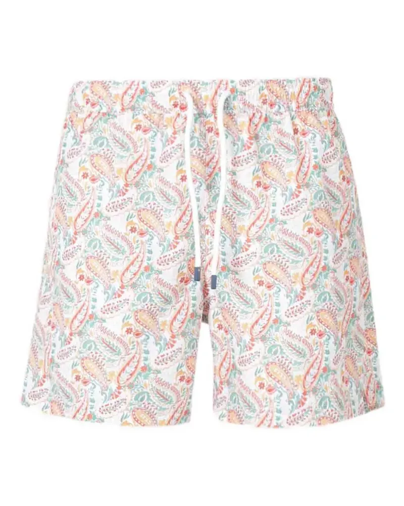 Fedeli Badeshorts mit Paisley-Print - Orange Orange