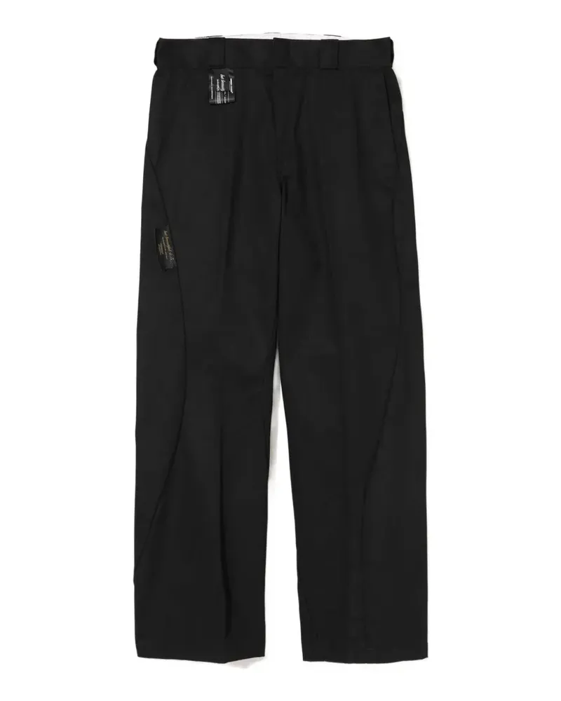 Undercover x Dickies Gerade Hose mit Logo-Patch - Schwarz Schwarz