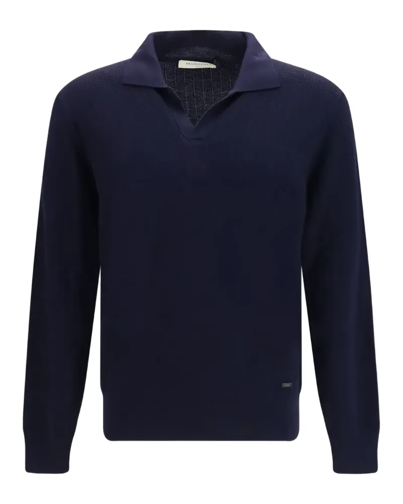 Brooksfield Pullover mit V-Ausschnitt - Blau Blau