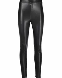 Michael Kors Leggings in Lederoptik Schwarz